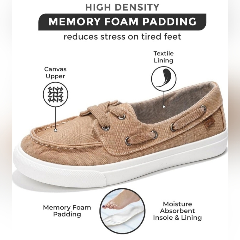 NIB Project Cloud Boat Deck Shoes Sneakers Loafers Size 9 Topsiders Canvas - Picture 4 of 13